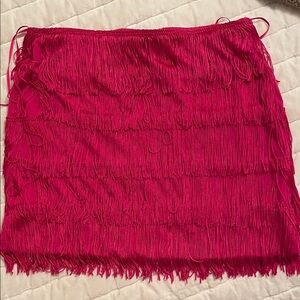 Vintage Express Fringe Mini Skirt